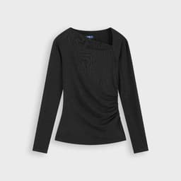 [ẨN] Áo Thun Dài Tay Nữ Cổ Chéo GENVIET JEANS Ôm Body Chất Thun Tăm Mát Lạnh Phù Hợp Đi Làm, Đi Chơi 9178 3
