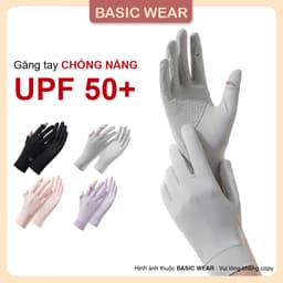Găng Tay Ngắn Chống Nắng Hở Ngón Chống Trượt Chống Tia UV UPF50+ Nhiều Màu GT1 1