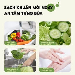 Nước Rửa Rau Củ Quả Tự Nhiên TOPGIA 1300ml Làm Sạch Bụi Bẩn Vi Khuẩn Và Hoá Chất Tồn Đọng Trên Thực Phẩm 6