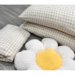 Ga gối Cotton disneyy bo chun,set 3 món thoáng mát thấm hút mồ hôi 4