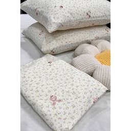 Ga gối Cotton disneyy bo chun,set 3 món thoáng mát thấm hút mồ hôi 9