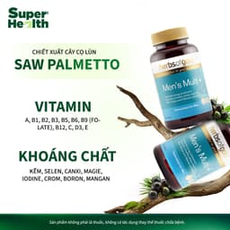 Viên Uống Herbs of Gold Men's Multi: Vitamin Tổng Hợp, Kẽm, Selen & Sức Khỏe Nam Giới 60 viên - Super Health 2