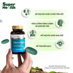 Viên Uống Herbs of Gold Men's Multi: Vitamin Tổng Hợp, Kẽm, Selen & Sức Khỏe Nam Giới 60 viên - Super Health 3