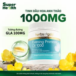 Thực phẩm bảo vệ sức khoẻ Herbs of Gold Evening Primrose Oil 1000 200 viên - Super Health 2