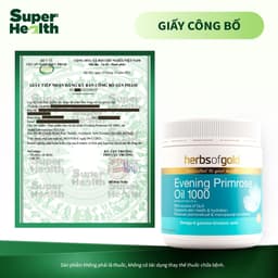 Thực phẩm bảo vệ sức khoẻ Herbs of Gold Evening Primrose Oil 1000 200 viên - Super Health 5