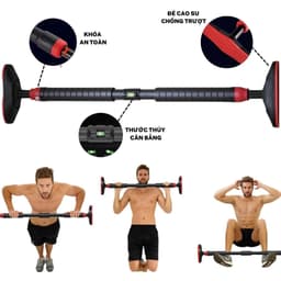 Xà Đơn Treo Tường Cao Cấp, Xà Đơn Gắn Tường Có Thước Cân Bằng, Chốt Chống Xoay, Độ Dài Tùy Chỉnh 5