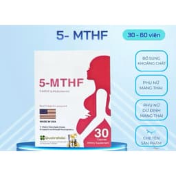 5 MTHF (hộp 30 viên) viên uống bổ sung Acid Folic / Folate, Sắt, Vitamin Tổng Hợp, Hỗ Trợ Sinh Sản, Ngăn Dị Tật Thai Nhi 2