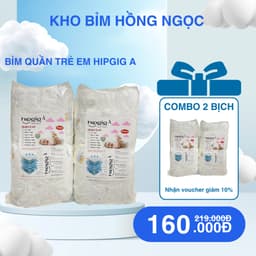[Combo 100 miếng] Tã Bỉm Quần Hipgig A form xuông bản nâng cấp đủ size S-6XL, Bỉm chất lượng giá rẻ cho bé 1