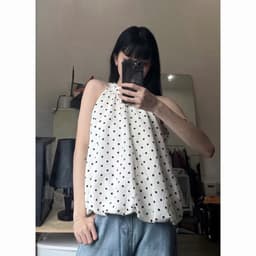 Chấm Bi”FARI TOP”dáng Bí phồng Style Ulzzang siêu xinh dành cho Nữ m6034 2