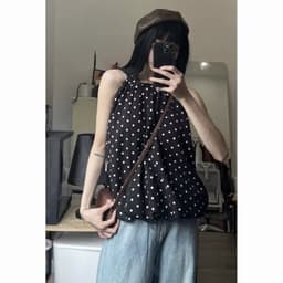Chấm Bi”FARI TOP”dáng Bí phồng Style Ulzzang siêu xinh dành cho Nữ m6034 3