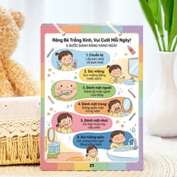Thẻ Flash EVON BABY dạy bé tập nói - CHỦ ĐỀ BÉ TỰ LẬP 9