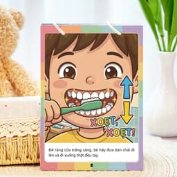 Thẻ Flash EVON BABY dạy bé tập nói - CHỦ ĐỀ BÉ TỰ LẬP 8