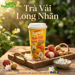 Combo 6 Ly Trà Trái Cây ASARI Có 6 Vị Kèm Thạch Dừa Thanh Mát Giải Nhiệt 6