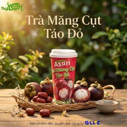 Combo 6 Ly Trà Trái Cây ASARI Có 6 Vị Kèm Thạch Dừa Thanh Mát Giải Nhiệt 4