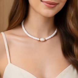 Vòng Cổ Dây Chuyền Hạt Đất Sét Unisex - Quà Tặng Vibe Ocean Charm, Thời Trang, Phong Cách Hàn Quốc, Thanh Lịch 3