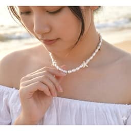 Vòng Cổ Ngọc Trai Nhân Tạo Sao Biển - Quà Tặng Vibe Ocean Charm, Có Sẵn Giao Nhanh, Phong Cách Hàn Quốc 3