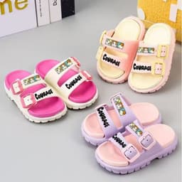 Dép bánh dép lê bé gái mì 2 quai đế mềm êm chân cho bé gái DG01 338B50 thoáng khí êm chân 1