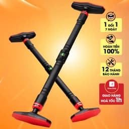 Xà Đơn Treo Tường Cao Cấp, Xà Đơn Gắn Tường Có Thước Cân Bằng, Chốt Chống Xoay, Độ Dài Tùy Chỉnh 4