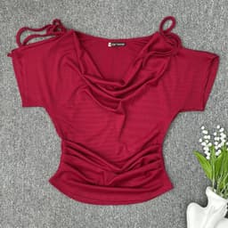 [Có Bigsize 45-85kg] Áo Thun Nữ Cổ Đổ Rút Dây Vai Thun Tăm Co Giãn Ôm Body Tôn Dáng LIMO MS573 8