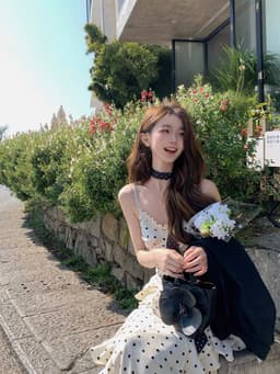 [Sẵn] [Tặng Khăn Cổ] Váy Đi Biển Chất Liệu Voan Chấm Bi Vibe Nàng Thơ Phù Hợp Đi Biển Mặc Hàng Ngày Chali V141 4