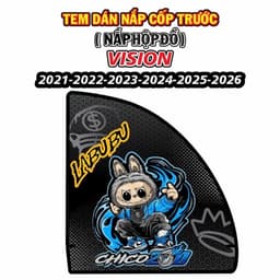 Tem dán Nắp hộp đồ Vision+ Vario 2022 -2026, Decal PVC3 lớp Kháng Nước màu 2
