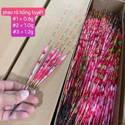 Phao rô Hồng Tuyết tải chì 0.8g 1.0g 1.2g câu cá tự nhiên báo nhạy cao 1