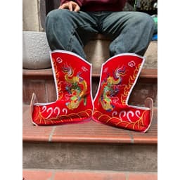 Hia tế lễ. hia mũ dâng hương. hia giầy nam tào bắc đẩu hàng thêu 3D cao cấp 1