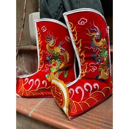 Hia tế lễ. hia mũ dâng hương. hia giầy nam tào bắc đẩu hàng thêu 3D cao cấp 6