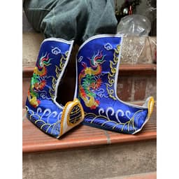 Hia tế lễ. hia mũ dâng hương. hia giầy nam tào bắc đẩu hàng thêu 3D cao cấp 7