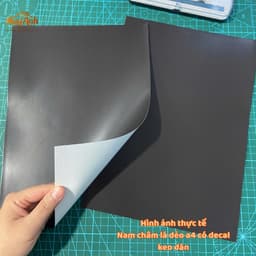 Nam châm lá dẻo A4 có decal keo dán, Làm Đồ Handmade, Học Liệu Cho Bé 4