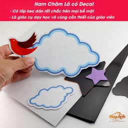 Nam châm lá dẻo A4 có decal keo dán, Làm Đồ Handmade, Học Liệu Cho Bé 3
