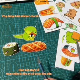 Nam châm lá dẻo A4 có decal keo dán, Làm Đồ Handmade, Học Liệu Cho Bé 5