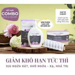 Dung dịch vệ sinh phụ nữ DEMOXEN TÍM dưỡng ẩm , giảm khôhạn nhập khẩu chính hãng Italy ( date 5/2027) 7