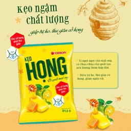 Kẹo Ngậm Họng Orion Vị Quất, Gừng Mật Ong Và Bạc Hà Thảo Mộc 84g - 87,5g - HÀNG CHÍNH HÃNG 8