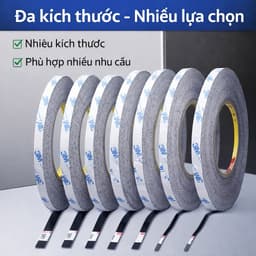 Băng Keo 2 Mặt 3M 9448A Siêu Dính – Chịu Nhiệt Cao, Dán Linh Kiện Điện Tử, Điện Thoại, Màn Hình 4