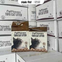 Cát vệ sinh cho mèo PETHAVEN 7L ~ 2.5Kg - 100% Đậu nành, vón tốt, khử mùi, ít bụi, phân huỷ sinh học 4