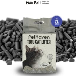 Cát vệ sinh cho mèo PETHAVEN 7L ~ 2.5Kg - 100% Đậu nành, vón tốt, khử mùi, ít bụi, phân huỷ sinh học 7