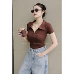 [MÀU MỚI] Áo Polo Phối Cúc Ôm Body Co Dãn 4 Chiều BYJANE-382 4
