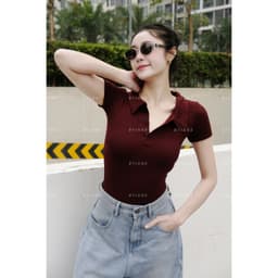 [MÀU MỚI] Áo Polo Phối Cúc Ôm Body Co Dãn 4 Chiều BYJANE-382 6