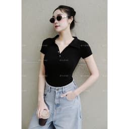 [MÀU MỚI] Áo Polo Phối Cúc Ôm Body Co Dãn 4 Chiều BYJANE-382 7