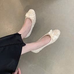 Giày búp bê nữ đính Ngọc phối KIM SA hottrend 9