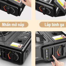 Bếp gas gia đình tiết kiệm gas an toàn dễ vê sinh, hiết kế nhỏ gọn - có thể mang đi du lịch  gd1511 8