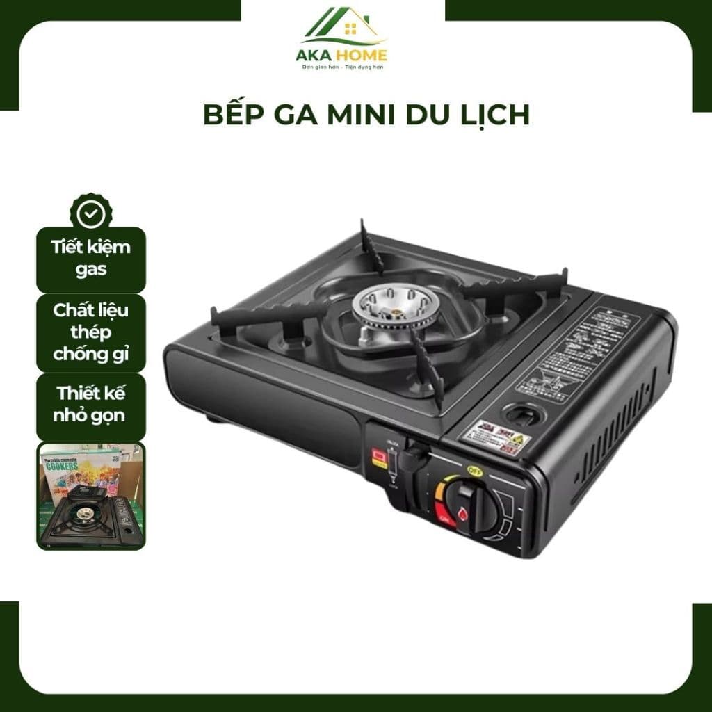 Bếp gas gia đình tiết kiệm gas an toàn dễ vê sinh, hiết kế nhỏ gọn - có thể mang đi du lịch  gd1511