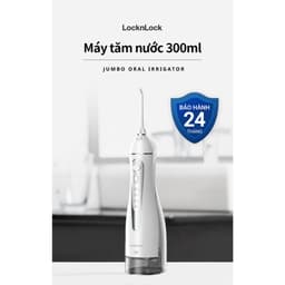 Máy tăm nước LocknLock Jumbo oral irrigator 300ml 3 loại đầu tăm 4 chế độ sử dụng đến 20 ngày ENR166GRY xám - JoyMall 6
