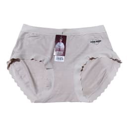 Quần Lót Nữ Cotton Cao Cấp In Logo Nổi Thiết Kế Kháng Khuẩn Mềm Mại 2