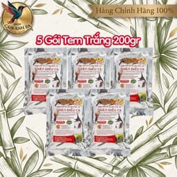 Combo Cám Chào Mào Thiên Điểu Ca - Tem Trắng & Tem Vàng - Gói 200gr 5