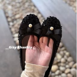 Giày búp bê nữ đính Ngọc phối KIM SA hottrend 8