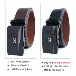Thắt lưng nam khóa lăn tự động, Khóa lăn mặt nhám thời trang A2L076C 2