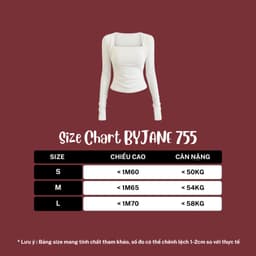 Áo ôm Body Cúp Ngực Nhún Eo Dài Tay Chất Thun mịn Siêu Co Dãn BYJANE - 755 3