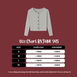 [MÀU MỚI] Áo Khoác Cardigan Nữ Dáng Dài Có Cúc Basic Thanh Lịch BYJANE – 945 3